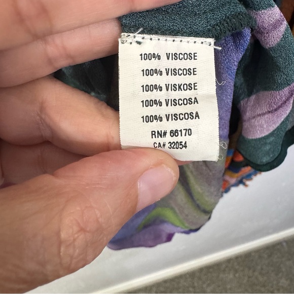 Anthropologie Bl^nk London Vibrant Multicolor Floral Women's Blouse medium - Picture 7 of 10